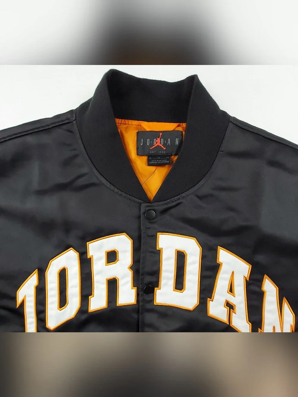 Jordan Brooklyn Collegiate Varsity Jacket Mens Size XL Black HV0099-011 NWT $140